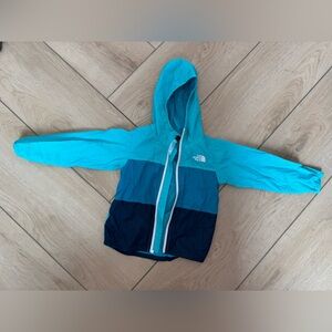 The North Face Kids Two-Tone Blue Rainjacket 3T